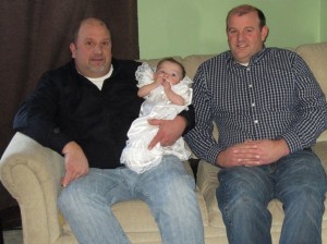 Peanut & her god-fathers...aka "the enforcers"...the guys that are going to back up daddy when Peanut starts dating.