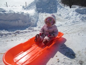 Peanut sledding